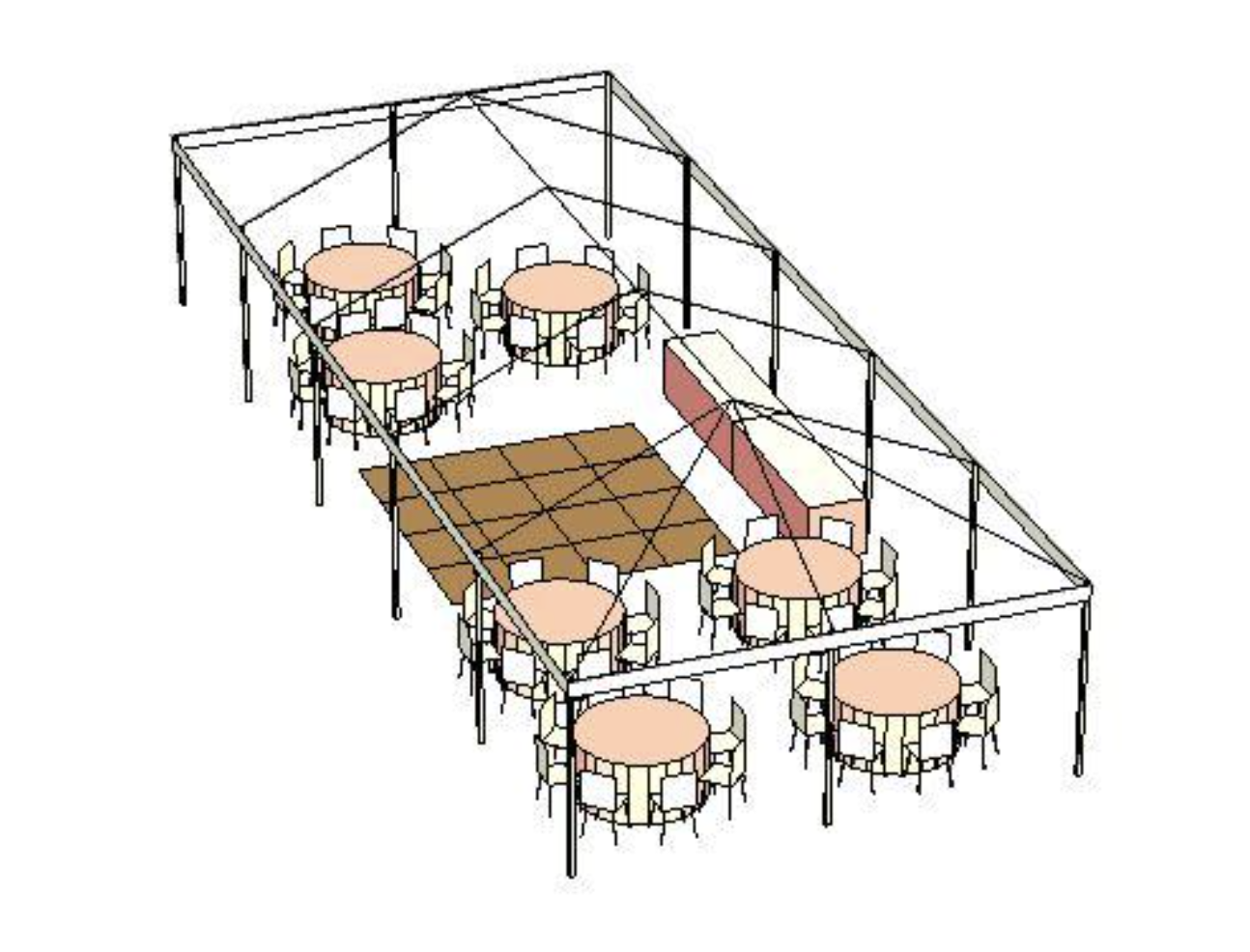 50 Guest Reception Seating - Big Tent Events