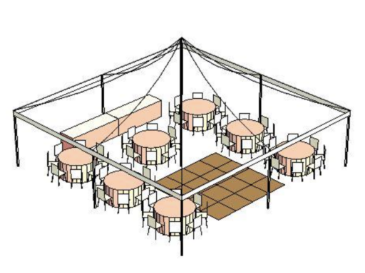 50 Guest Reception Seating - Big Tent Events