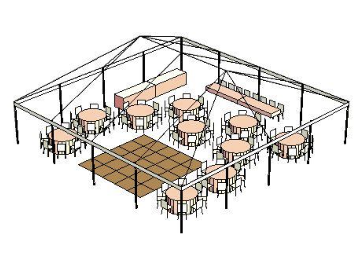 80 Guest Reception Seating - Big Tent Events