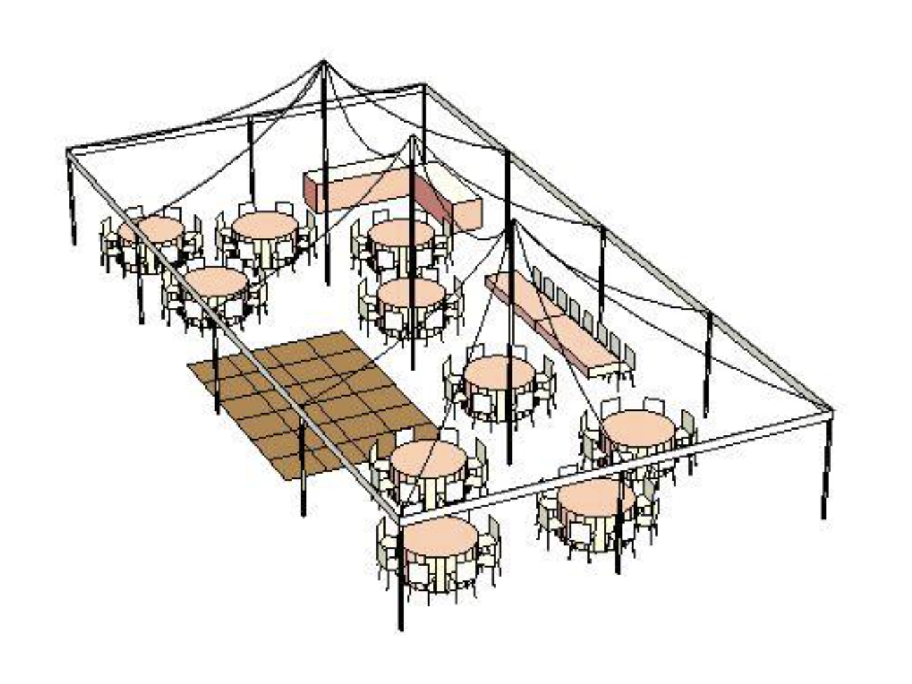 80 Guest Reception Seating - Big Tent Events