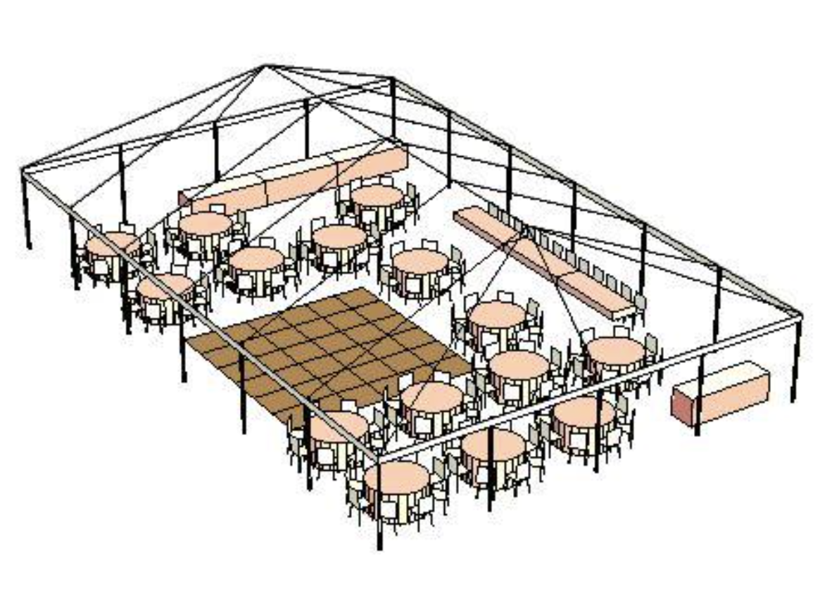120 Guest Reception Seating - Big Tent Events