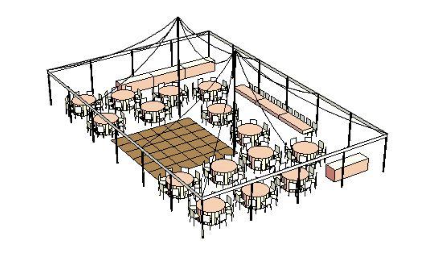 120 Guest Reception Seating - Big Tent Events