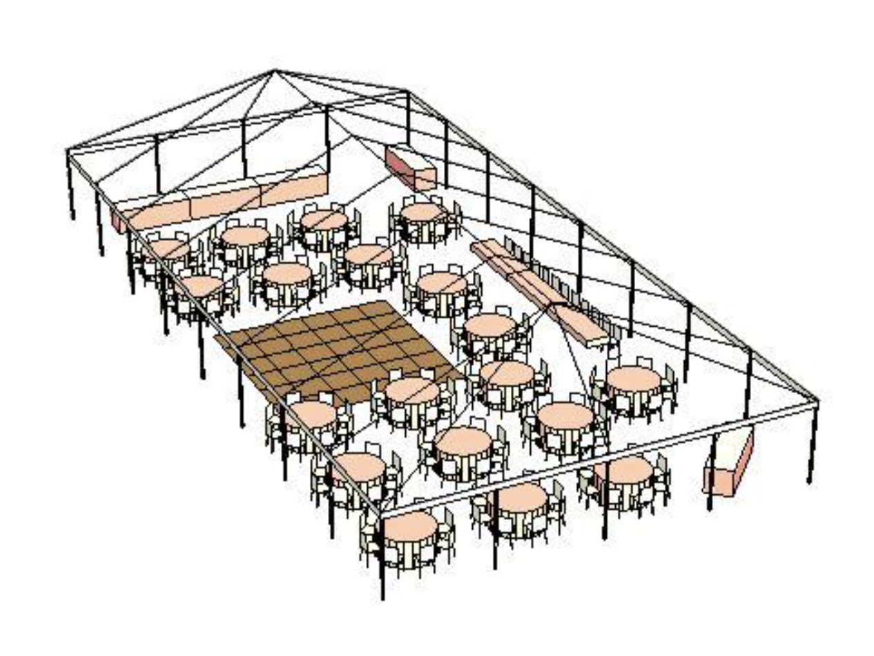 150 Guest Reception Seating - Big Tent Events